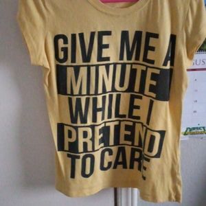 Yellow , freeze t-shirt